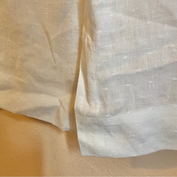Flax linen midi skirt white Medium NWOT - Picture 6 of 7